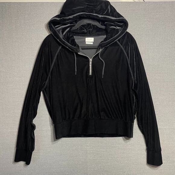 rag & bone cropped velvet hoodie - Picture 1 of 6